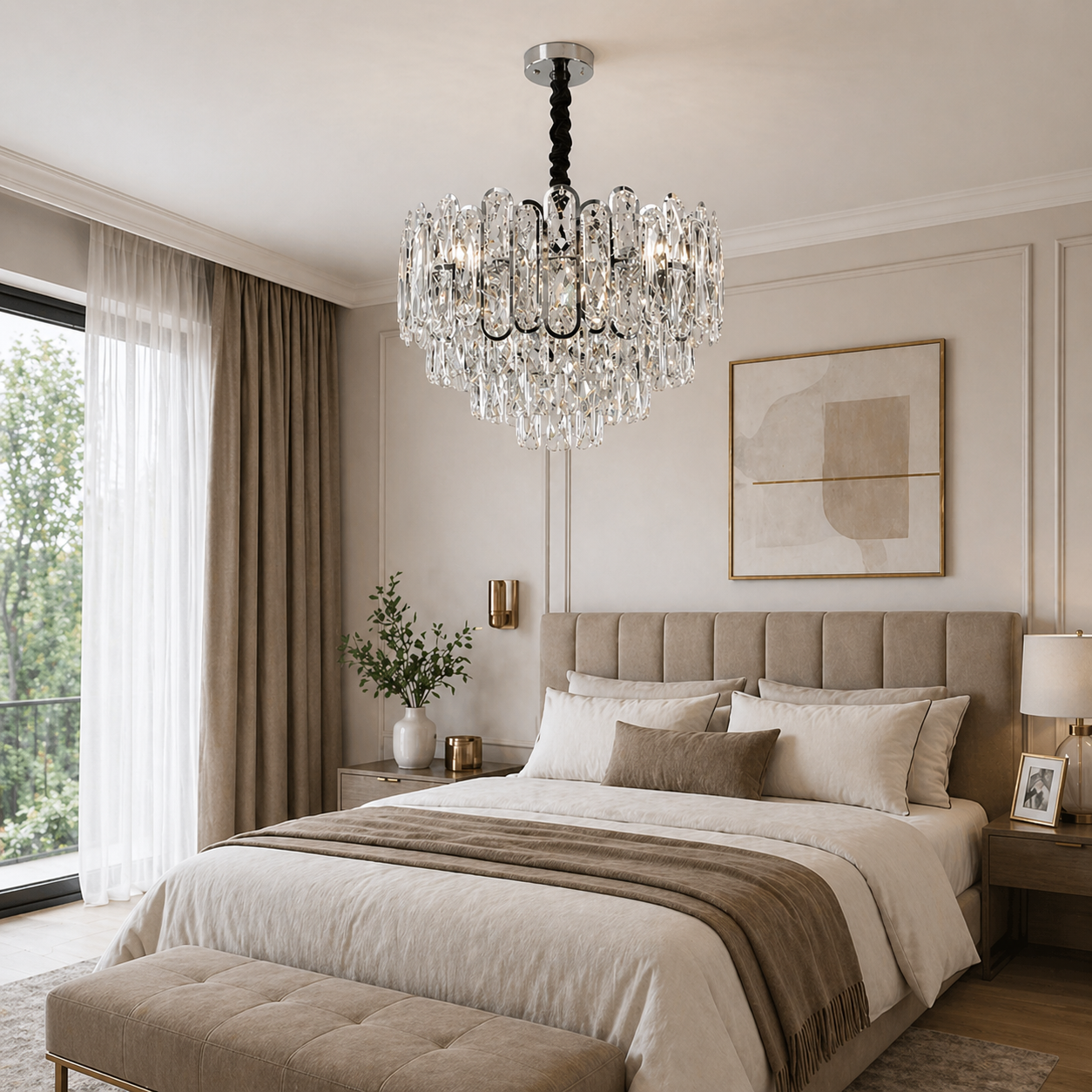 Candelabru Pavo Diametru 40cm Argintiu