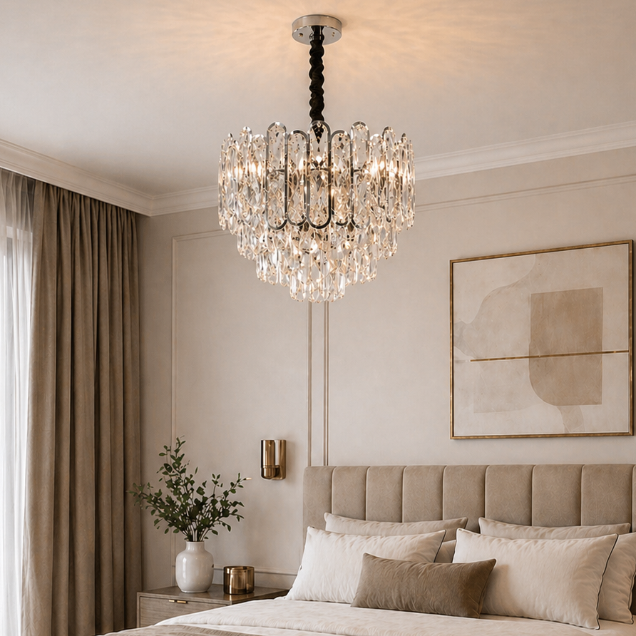 Candelabru Pavo Diametru 30cm Argintiu