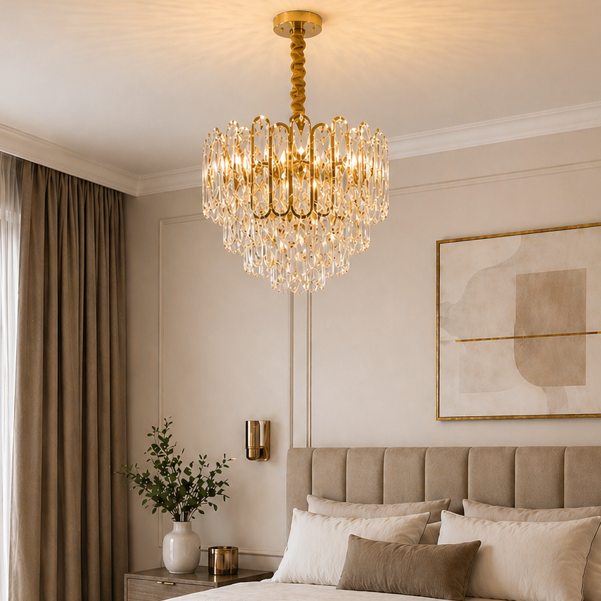 Candelabru Pavo Diametru 30cm Auriu