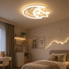 Lustra LED cu Telecomanda Star 3 Tipuri de Lumini 80W Alb