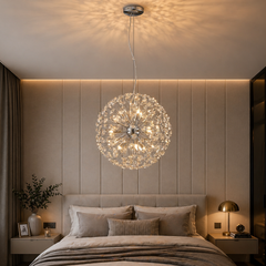 Candelabru Comet Diametru 40cm Argintiu