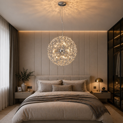 Candelabru Comet Diametru 40cm Argintiu