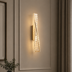 Aplica Crystal LED 3 Tipuri de Lumini 15W Auriu