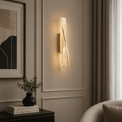Aplica Crystal LED 3 Tipuri de Lumini 15W Auriu