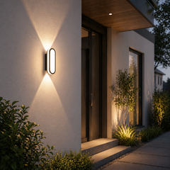 Aplica LED Exterior Cube Lumina Calda 3000K 10W Negru