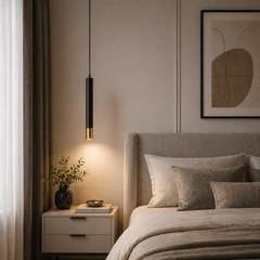 Pendul LED Urban 40cm Negru + Auriu