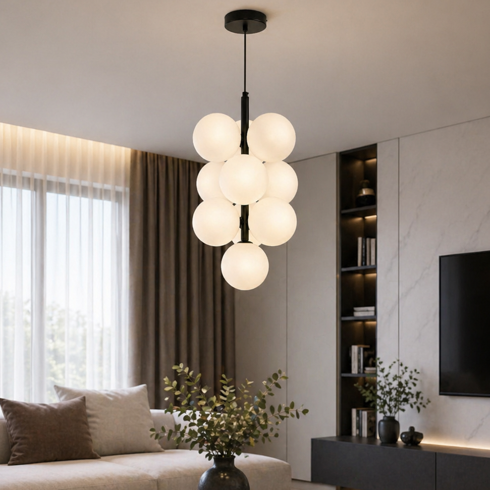 Pendul Jolie Reglabil 10xG9 40cm Negru