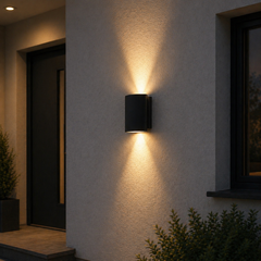 Aplica LED Exterior Cube Lumina Calda 3000K 6W Negru