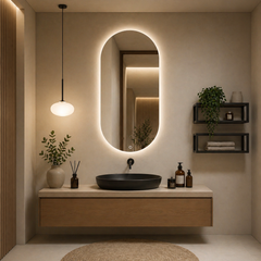 Oglinda LED Premium 60x100cm Touch 3 Culori Luminoase