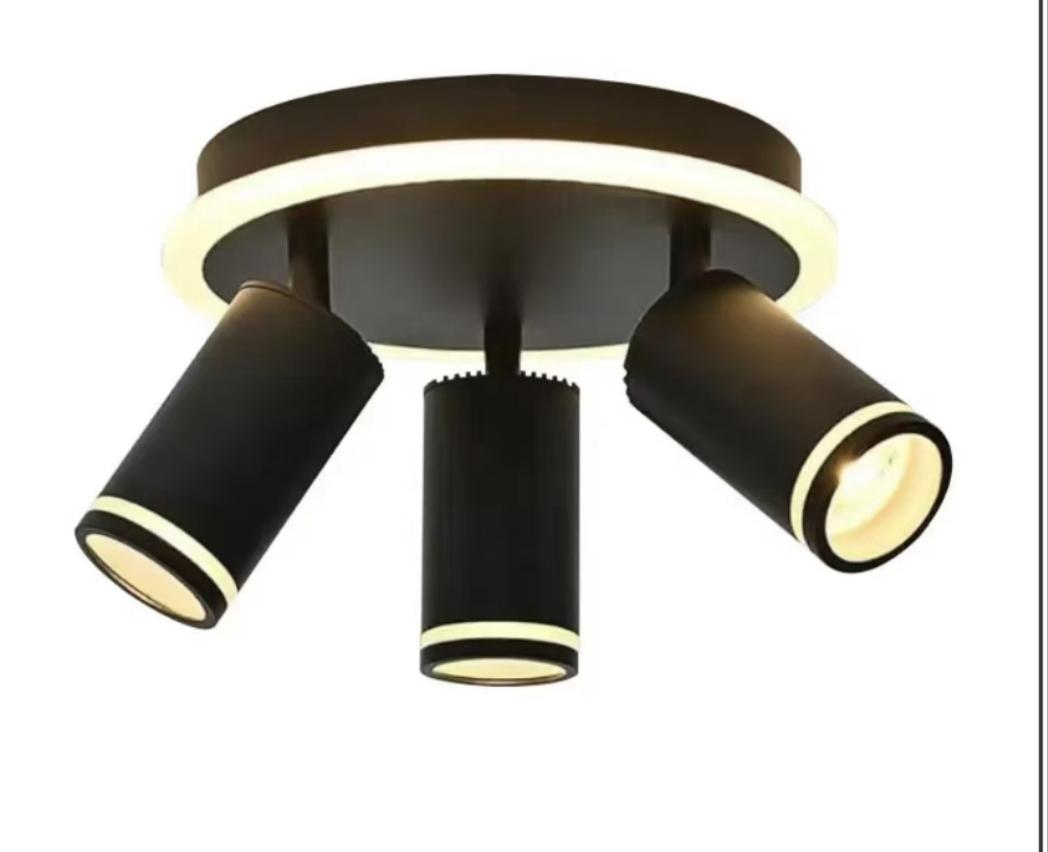 Lustra LED 56W Urban 3 Tipuri de Lumini Negru