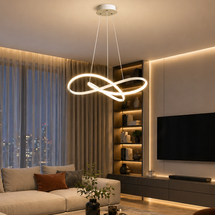 Pendul LED 90W cu Telecomanda Trinity 3 Tipuri de Lumini Alb