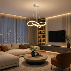 Pendul LED 90W cu Telecomanda Trinity 3 Tipuri de Lumini Alb