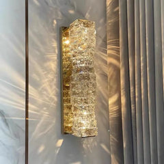 Aplica Crystal LED 46cm 3 Tipuri de Lumini 40W Auriu