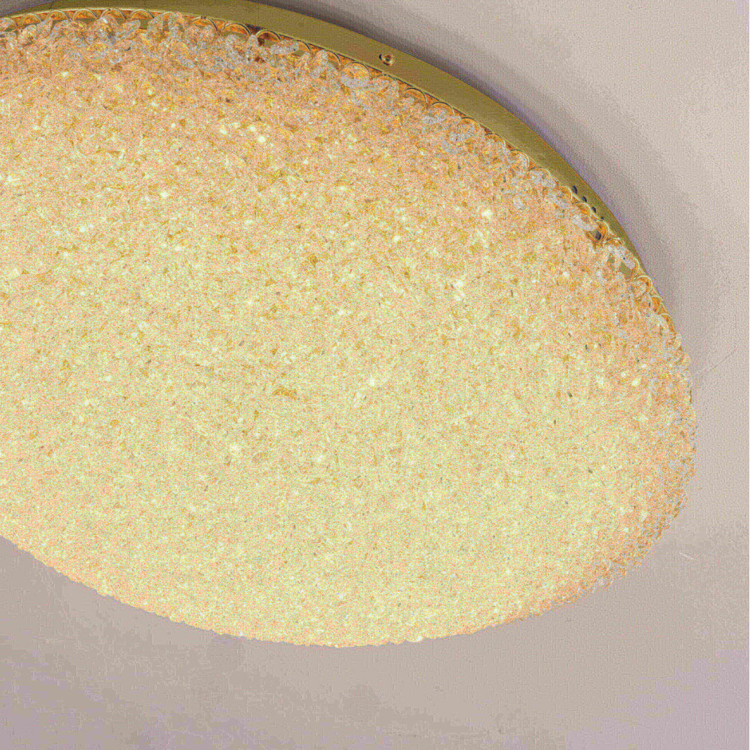 Lustra LED Glow 50cm cu Telecomanda 3 Tipuri de Lumini 64W Auriu