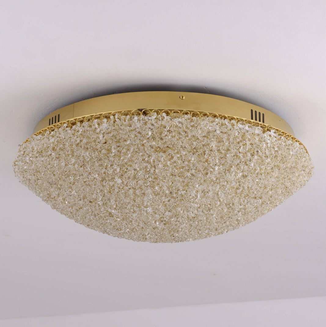 Lustra LED Glow 50cm cu Telecomanda 3 Tipuri de Lumini 64W Auriu