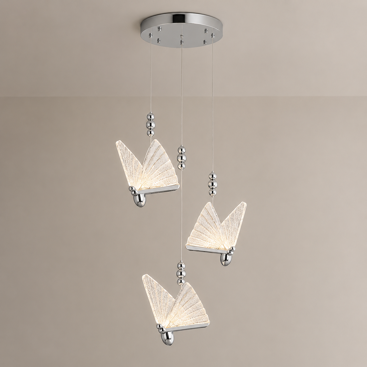 Lustra LED Fluturasi Reglabila 3 Lumini 36W