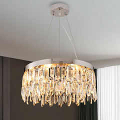 Lustra LED cu Cristale Telecomanda si 3 Lumini