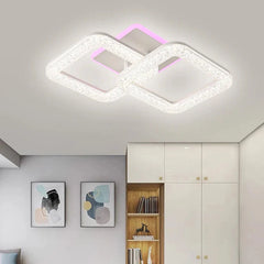 Lustra LED RGB 50W cu Telecomanda Safir 3 Tipuri de Lumini Alb