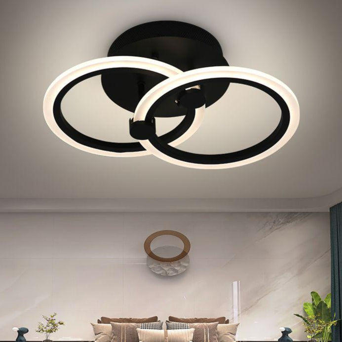 Lustra LED 35W Telecomanda Odele 3 Tipuri de Lumini Negru