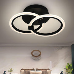 Lustra LED 35W Telecomanda Odele 3 Tipuri de Lumini Negru