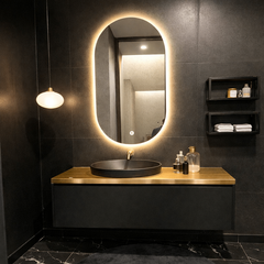 Oglinda LED Premium 60x100cm Touch 3 Culori Luminoase