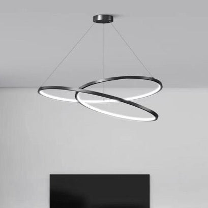 Pendul LED 60cm 120W Urban Telecomanda 3 Tipuri de Lumini Negru