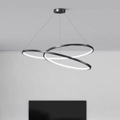Pendul LED 60cm 120W Urban Telecomanda 3 Tipuri de Lumini Negru