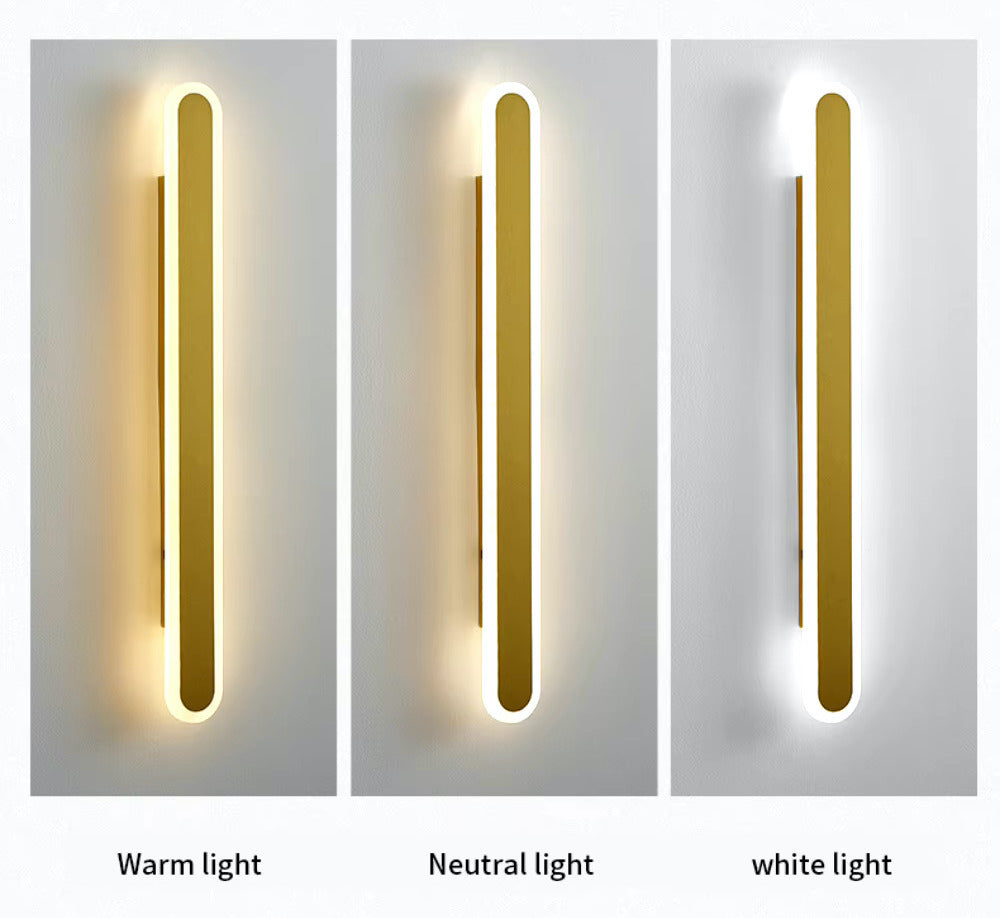 Aplica LED 80cm 68W Urban 3 Tipuri de Lumini Auriu