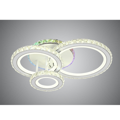 Lustra LED cu Telecomanda Imperial 3 Tipuri de Lumini RGB 130W Alb