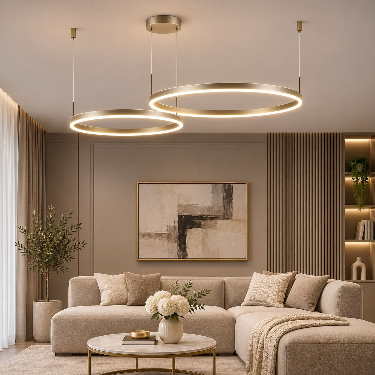 Lustra LED Spider Maro Reglabila cu Telecomanda 3 Lumini