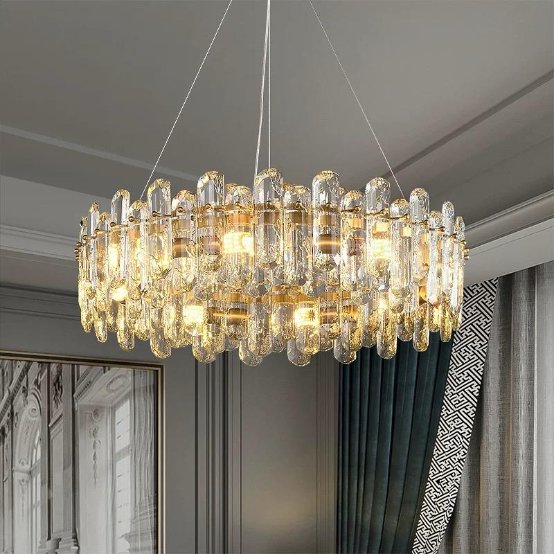 Candelabru Crystal 10XE14 Diametru 60cm Auriu