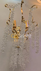 Aplica Cristal Crux 2xE14 Auriu