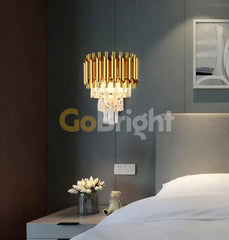 Aplica Cristal Kimberly 2xE27 Auriu