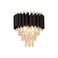 Aplica Cristal Kimberly 2xE27 Negru + Auriu