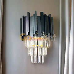Aplica Cristal Lauren 2xE27 Negru