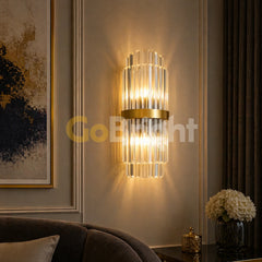 Aplica Crystal 2xE14 40cm Auriu