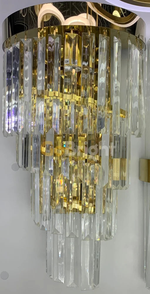 Aplica Crystal 2xE14 45cm Auriu