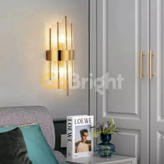 Aplica Crystal 2xE14 50cm Auriu