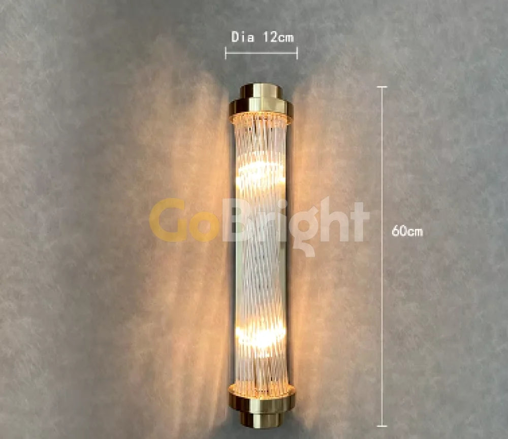 Aplica Crystal 2xE14 60cm Auriu