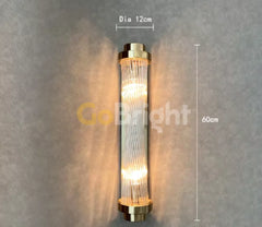 Aplica Crystal 2xE14 60cm Auriu