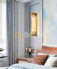 Aplica Crystal 2xE14 60cm Auriu