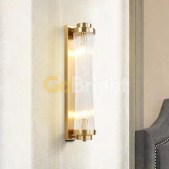 Aplica Crystal 2xE14 60cm Auriu