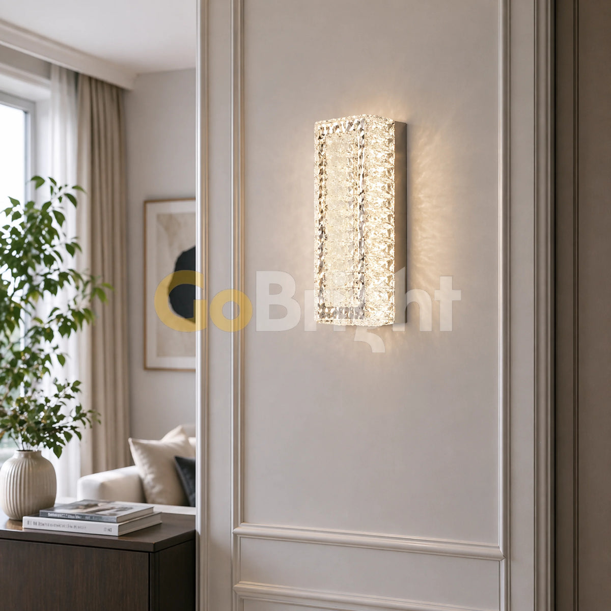 Aplica Crystal LED 3 Tipuri de Lumini 24W Argintiu