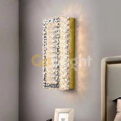 Aplica Crystal LED 3 Tipuri de Lumini 24W Auriu