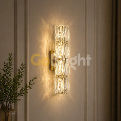 Aplica Crystal LED 40cm 3 Tipuri de Lumini 40W Auriu