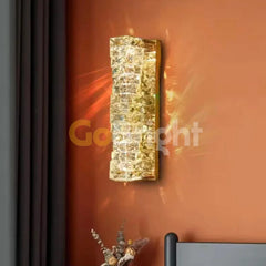 Aplica Crystal LED 46cm 3 Tipuri de Lumini 40W Auriu