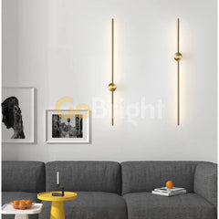Aplica LED 100cm 30W Urban 3 Tipuri de Lumini Auriu