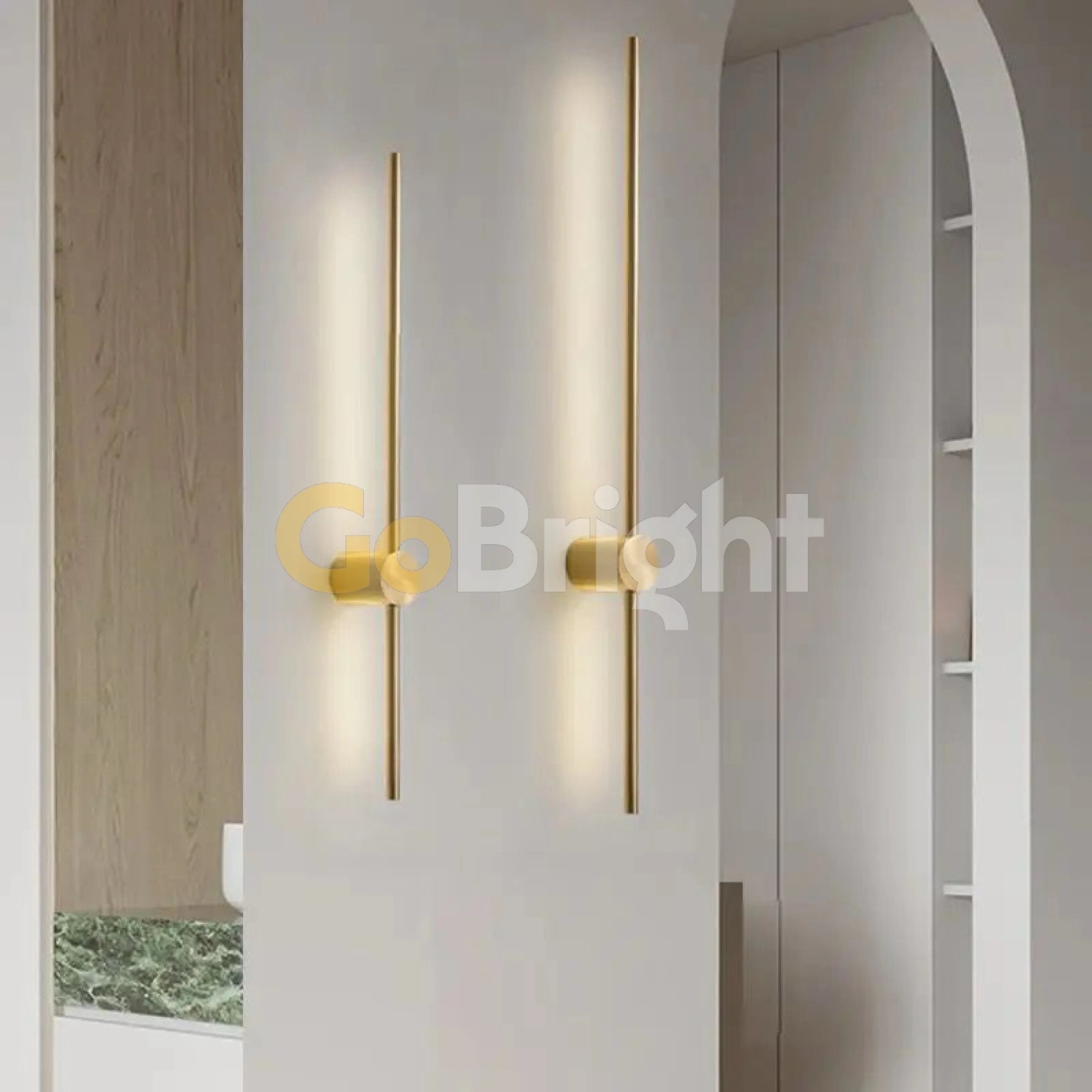 Aplica LED 100cm 30W Urban 3 Tipuri de Lumini Auriu