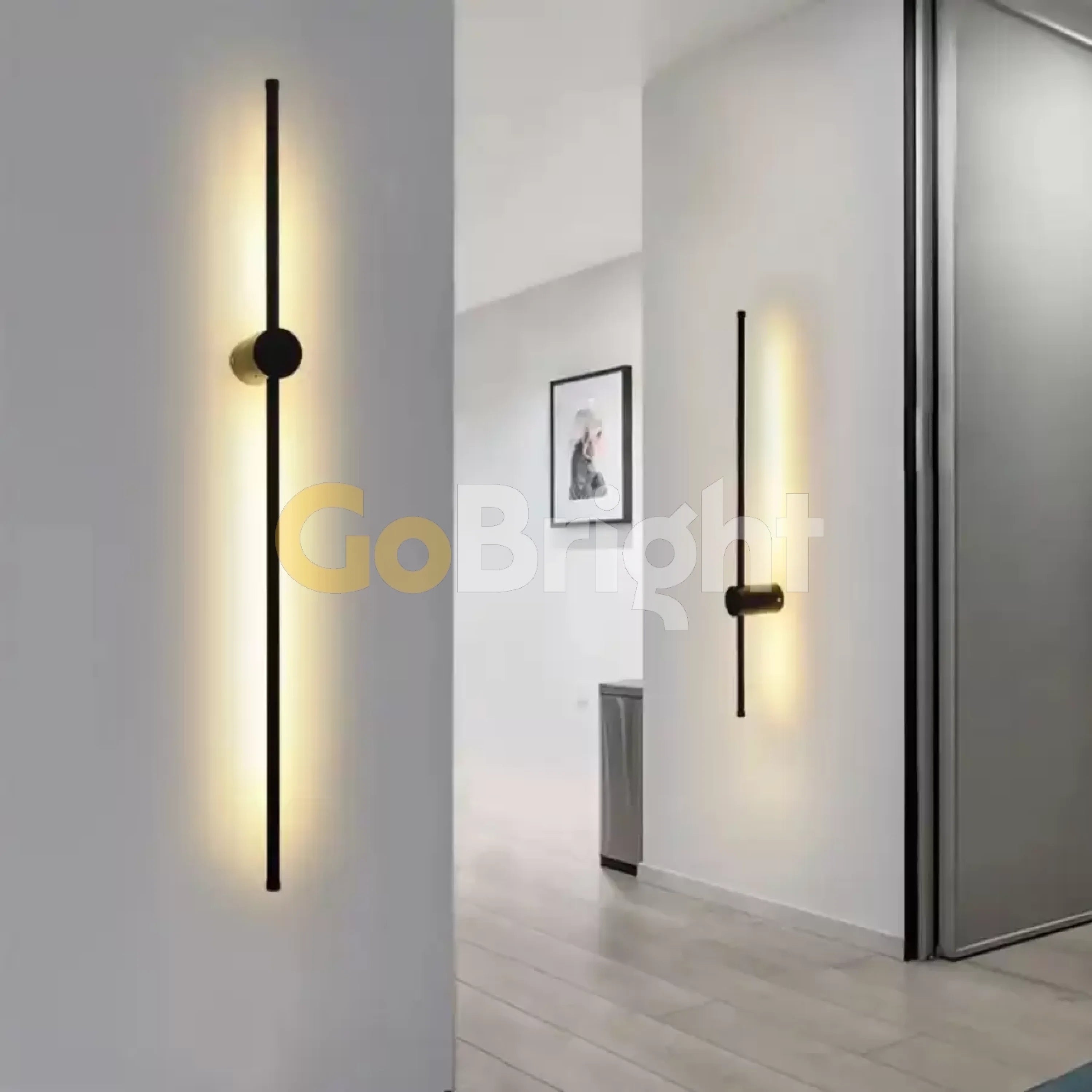 Aplica LED 100cm 30W Urban 3 Tipuri de Lumini Negru