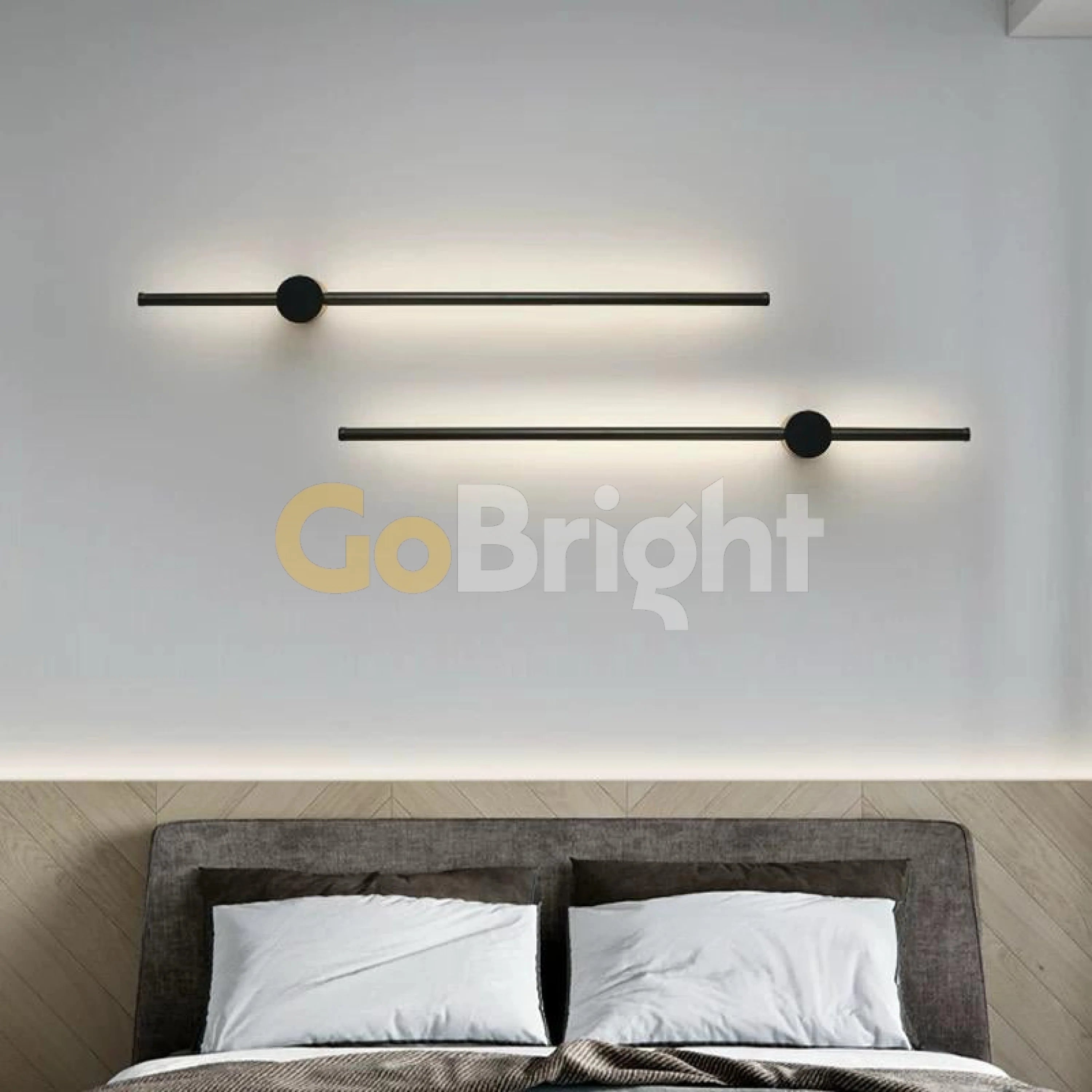 Aplica LED 100cm 30W Urban 3 Tipuri de Lumini Negru